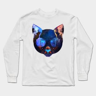 cat space Long Sleeve T-Shirt